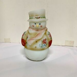 Fenton Art Glass Fairy Light is handpainted in an exquisite Victorian